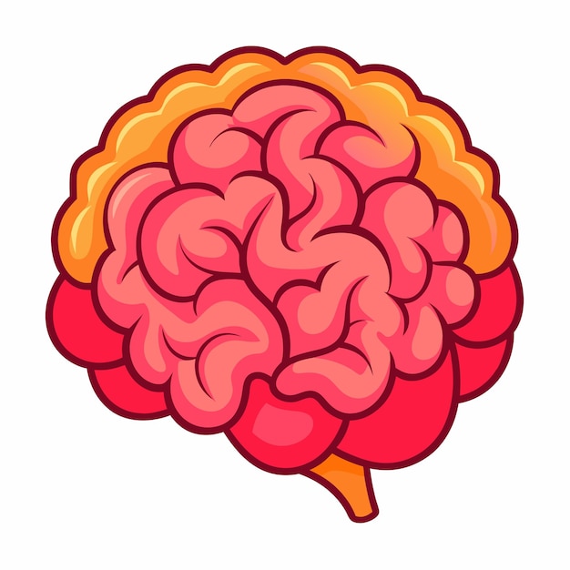 brain clipart cartoon Illustration drawing