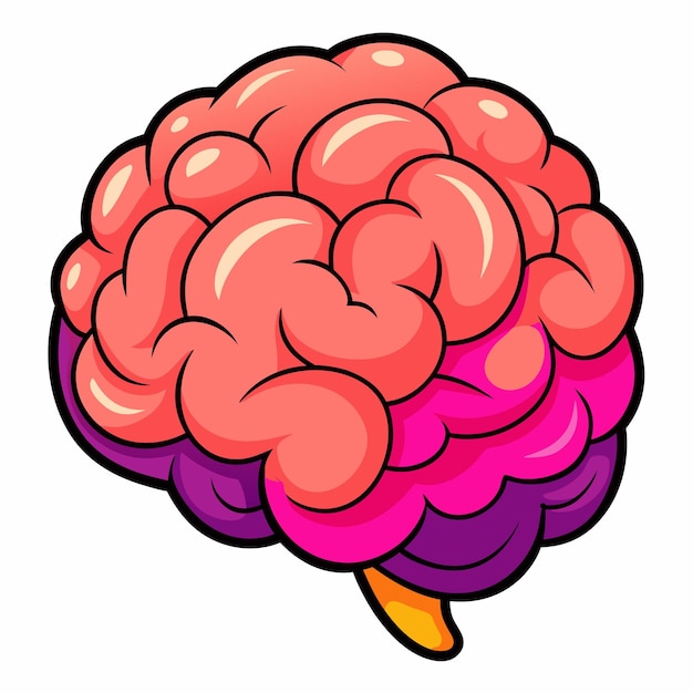 brain clipart cartoon Illustration drawing