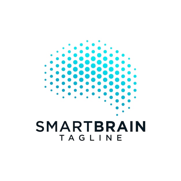 Brain Logo Design Vector Template