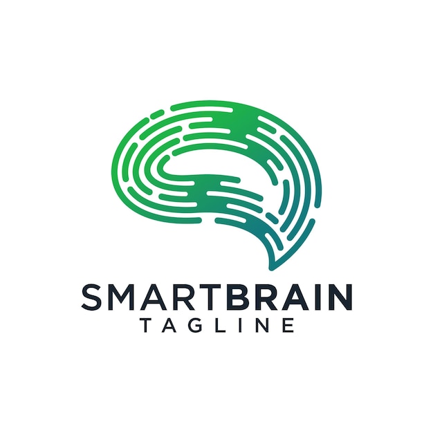 Brain Logo Design Vector Template