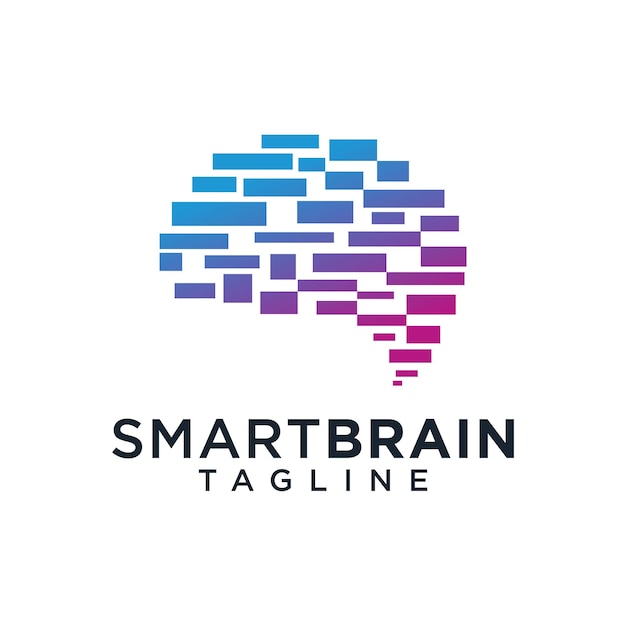 Brain Logo Design Vector Template