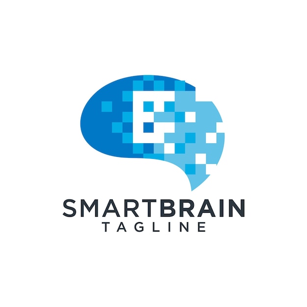 Brain Logo Design Vector Template