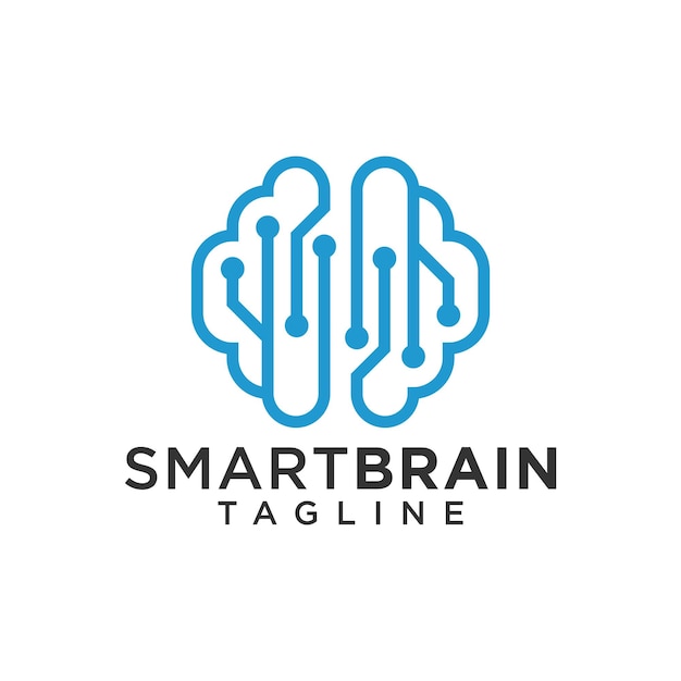 Brain Logo Design Vector Template