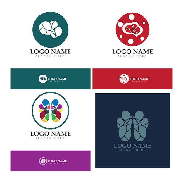 Brain logo designs concept vector Health Brain Pulse logo Brain care logo template vector