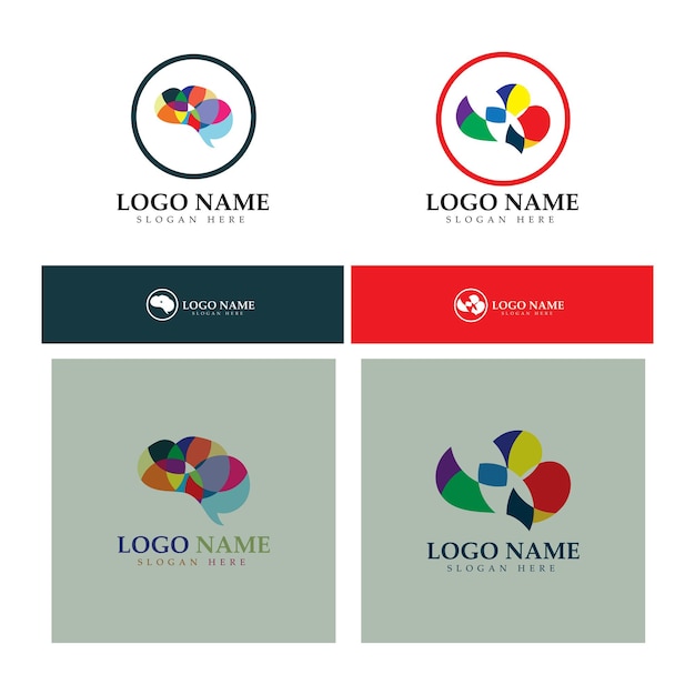 Brain logo designs concept vector Health Brain Pulse logo Brain care logo template vector