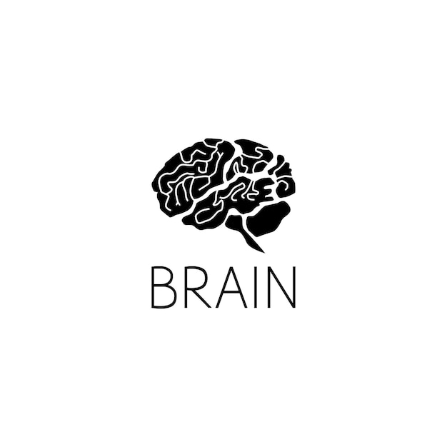 Brain logo graphic design concept. Editable brain element, can be used as logotype, icon, template in web and print