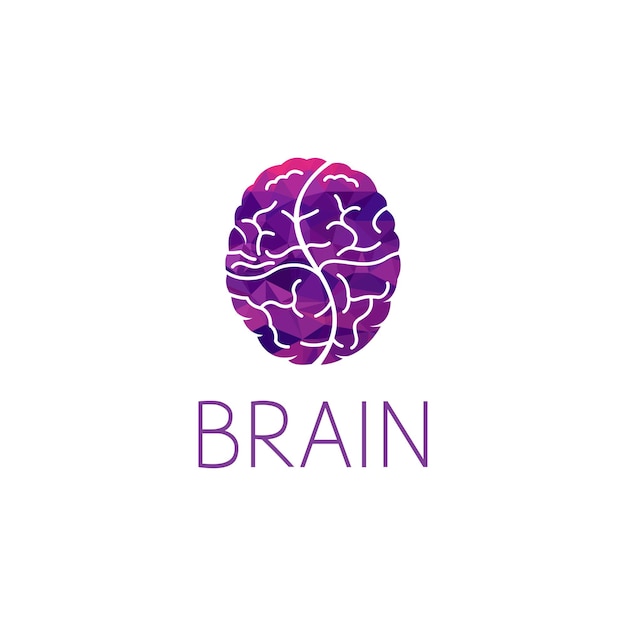 Brain logo graphic design concept. Editable brain element, can be used as logotype, icon, template in web and print