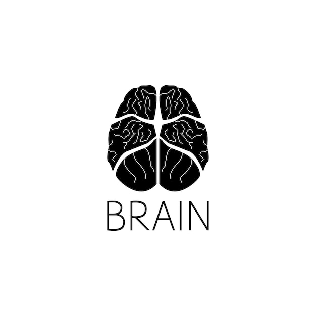 Brain logo graphic design concept. Editable brain element, can be used as logotype, icon, template in web and print