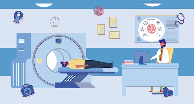 Brain Magnetic Resonance Imaging Procedure Room.