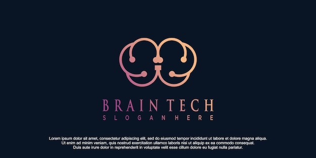 Brain tech logo inspiration