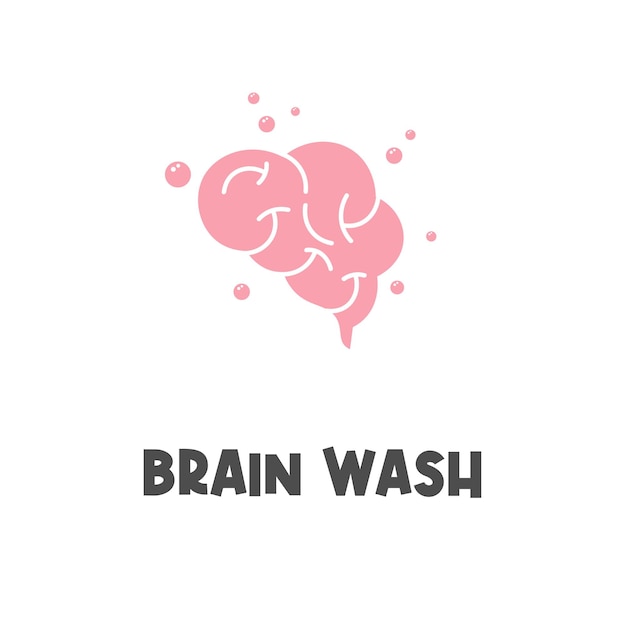 Brainwashing Vector Illustration Logo