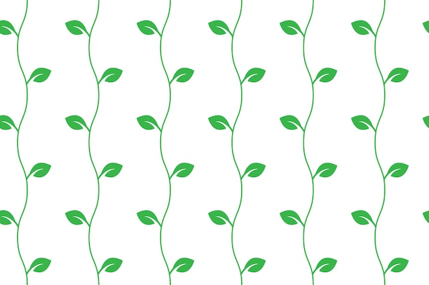 Branch and leaf seamless pattern vector