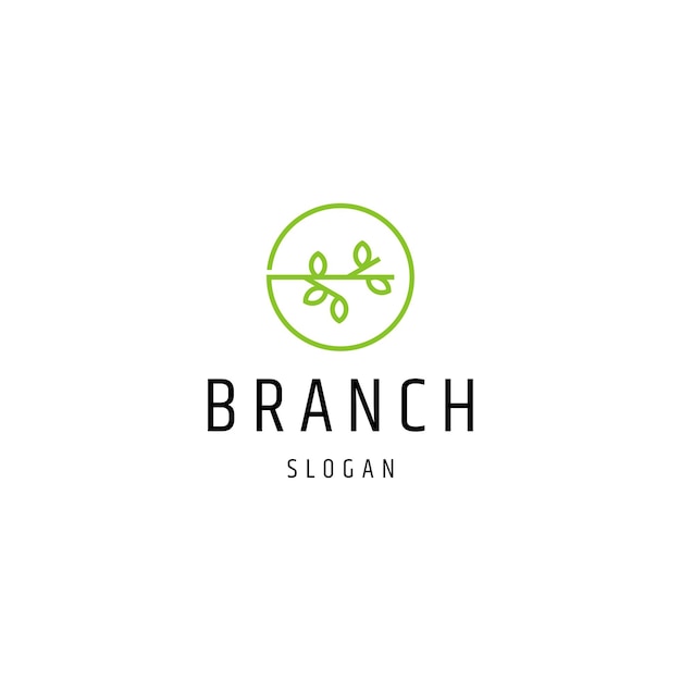 Branch logo icon design template