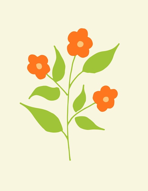 Branch of plant hand drawn outline doodle vector icon.