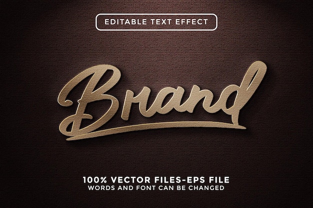 Brand Editable text Effect