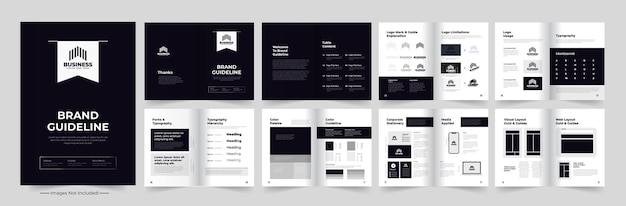 Brand guideline or Brand Guideline Template or Design Guideline Design