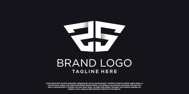 Brand logo vector with unique style Premium Vector 2