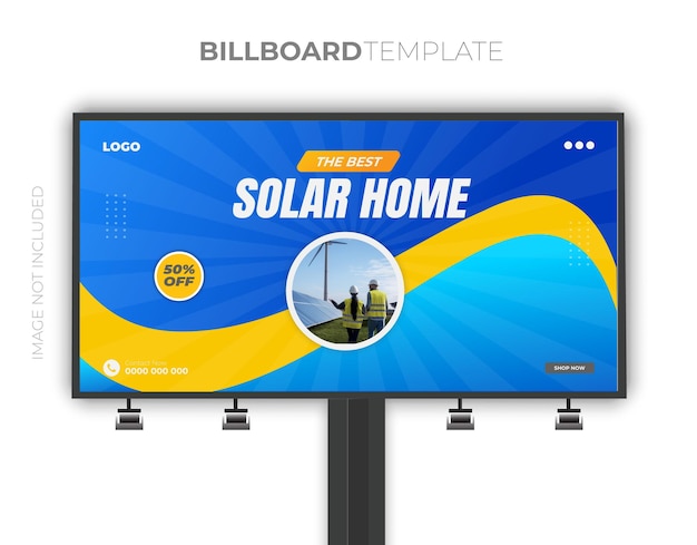 Vector brand product solar template banner and promotion devices post