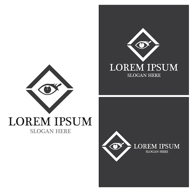 Branding Identity Corporate Eye Care vector logo design