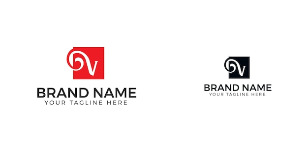 Branding identity corporate v logo design