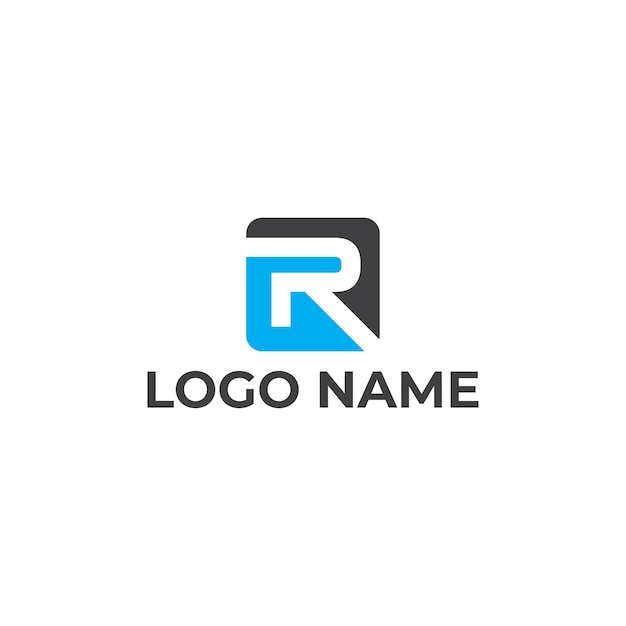 Branding identity corporate vector logo R design