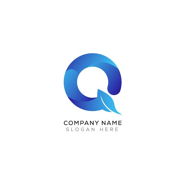 Branding identity corporate vector Q logo design