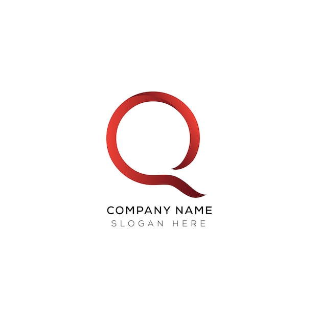 Branding identity corporate vector Q logo design