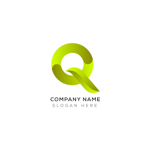 Branding identity corporate vector Q logo design