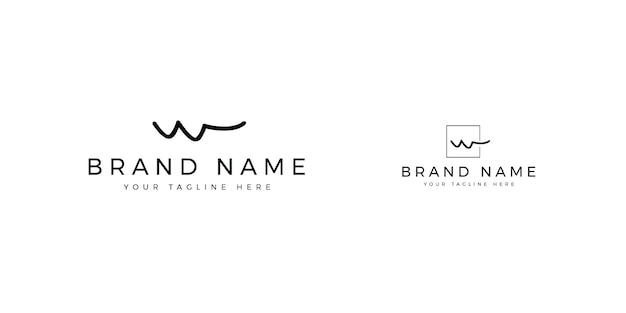 Branding identity corporate w logo design v3