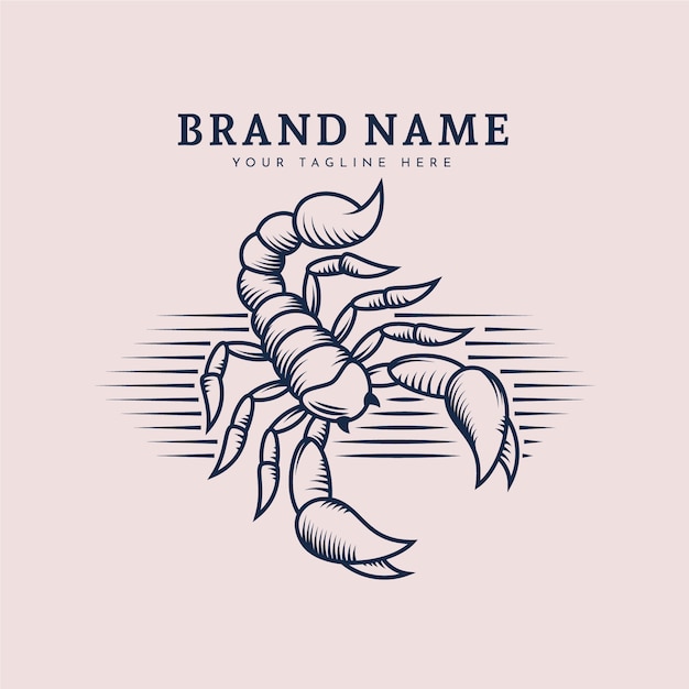 branding scorpion logo template