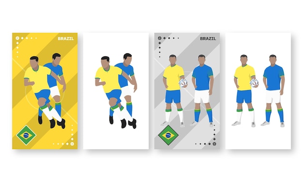 Brazil Football Team Kit, Home kit and Away Kit