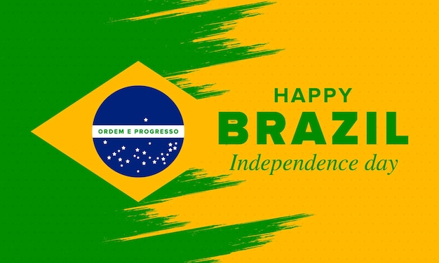 Brazil Independence Day National holiday Freedom day Brazil flag Patriotic brazilian vector art