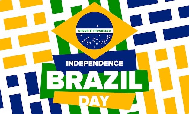 Brazil Independence Day National holiday Freedom day Brazil flag Patriotic brazilian vector art