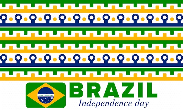 Brazil Independence Day National holiday Freedom day Brazil flag Patriotic brazilian vector art