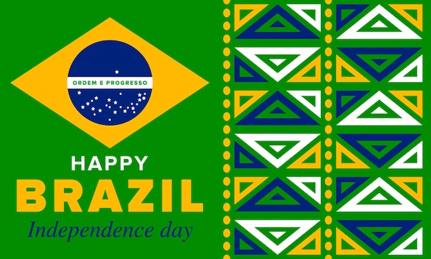 Brazil Independence Day National holiday Freedom day Brazil flag Patriotic brazilian vector art