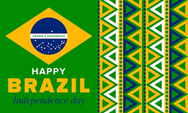 Brazil Independence Day National holiday Freedom day Brazil flag Patriotic brazilian vector art