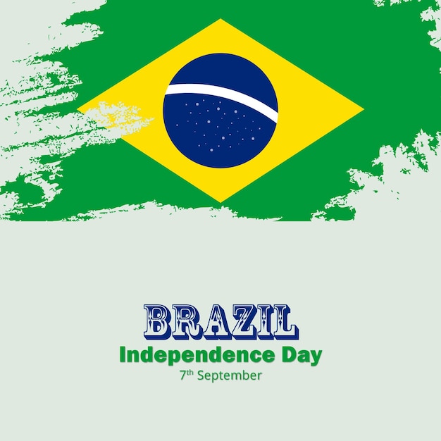 Brazil independence day social media post design