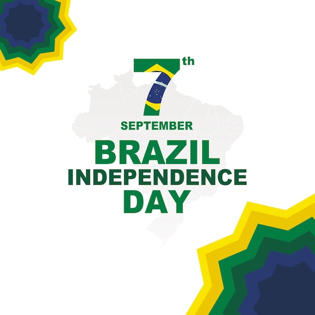 Brazil independence day template