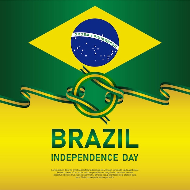 Brazil Independence Day Vector Template