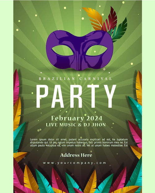 brazilian carnival party event