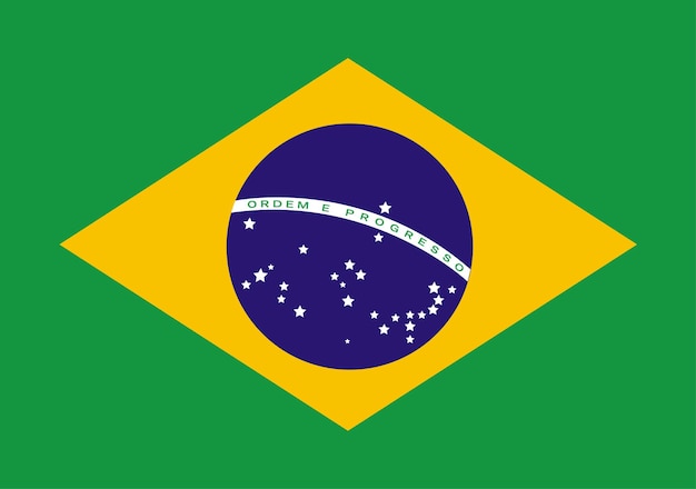 Brazilian flag vector Brazil's flag translation of the text into Portuguese Order and Progress