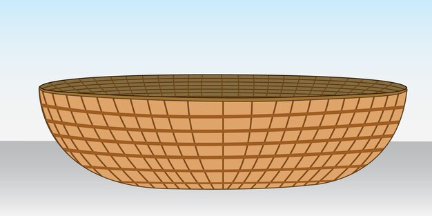 Vector bread basket jhuri jar pot kitcher item vector