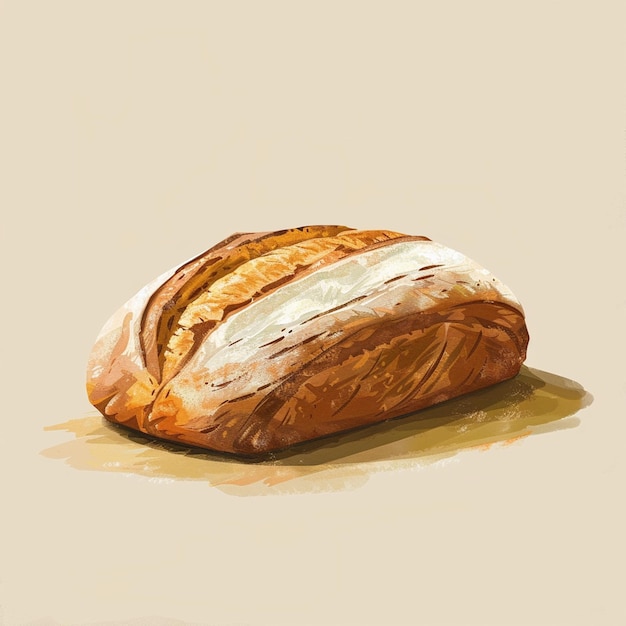 Vector bread image card color background