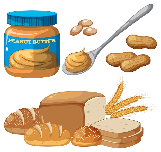 Bread and peanut butter