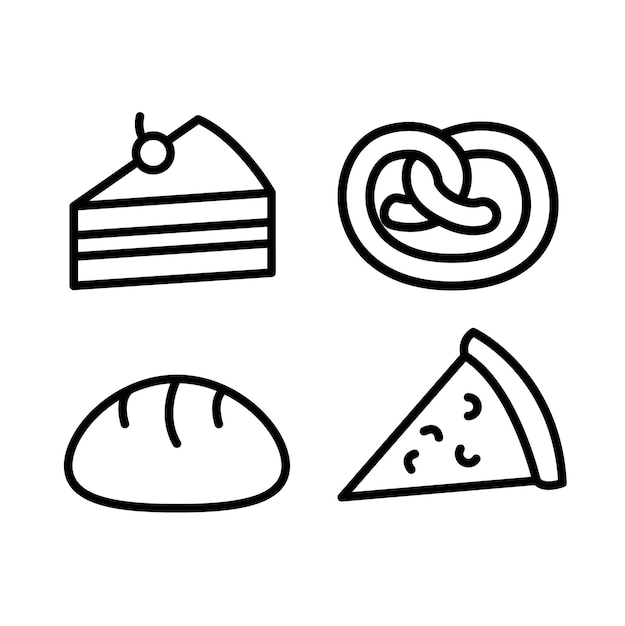 Bread Shape Vector Illustration Design Template