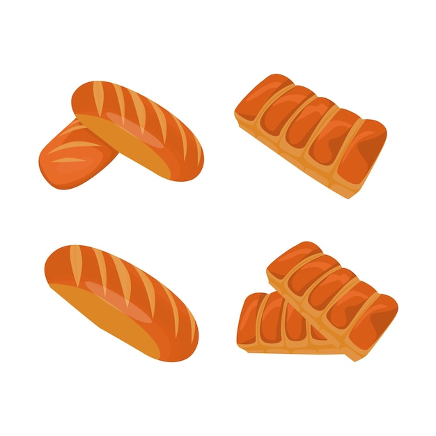 bread vector set design