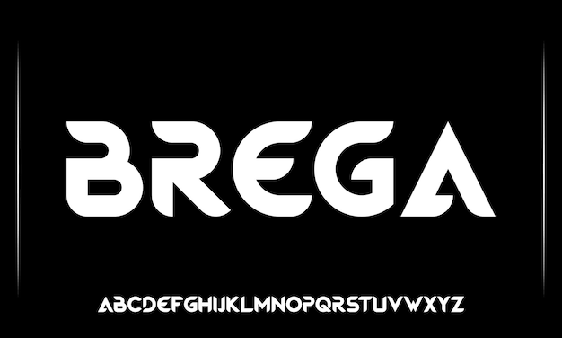 Breag is a typeface with a large rounded uppercase letters.