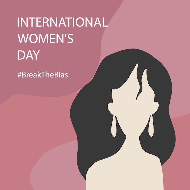 Break the bias. Women's international day 8th march. Celebrate women's achievement