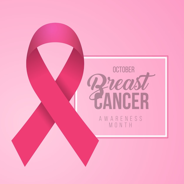 Breast Cancer Awareness Calligraphy Poster Design.