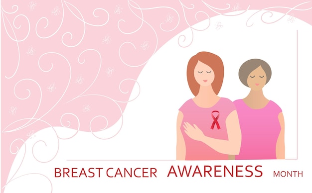 Breast cancer awareness infographics vector illustration Layout template Health care and medical info